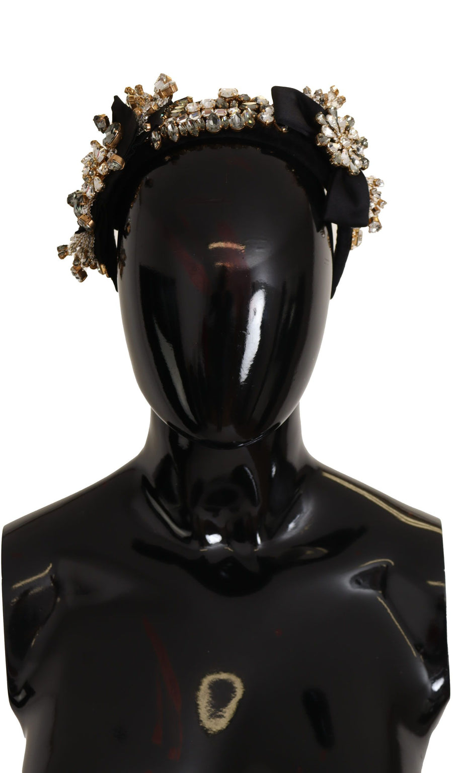 Embroidered Silk Crystal Tiara