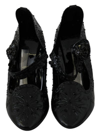 Thumbnail for Elegant Crystal Embellished Cinderella Pumps
