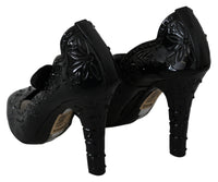 Thumbnail for Elegant Crystal Embellished Cinderella Pumps