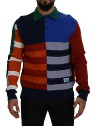 Thumbnail for Pullover Sweater in Multicolor Stripes