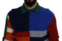 Thumbnail for Pullover Sweater in Multicolor Stripes