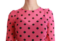 Thumbnail for Elegant Polka Dot A-Line Knee Length Dress