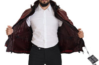 Thumbnail for Elegant Bordeaux Full Zip Hooded Jacket