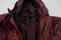 Thumbnail for Elegant Bordeaux Full Zip Hooded Jacket