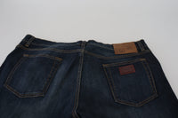 Thumbnail for Blue Cotton Straight Fit Casual Denim Jeans