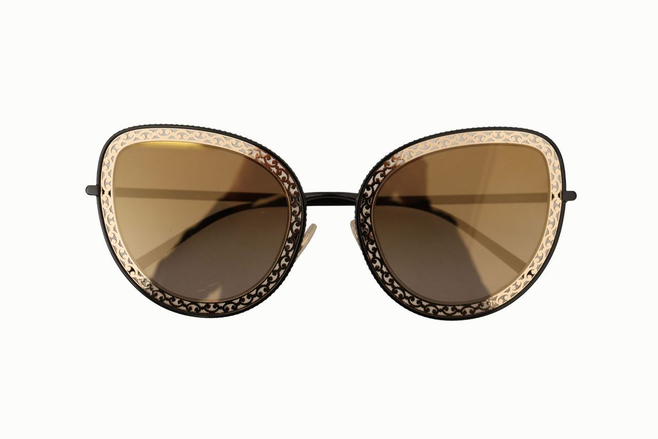 Elegant Lace Pattern Metal Sunglasses