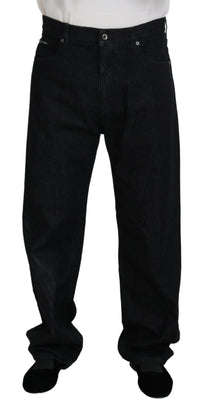 Thumbnail for Black Washed Cotton Men Casual Denim Jeans