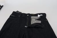 Thumbnail for Black Washed Cotton Men Casual Denim Jeans