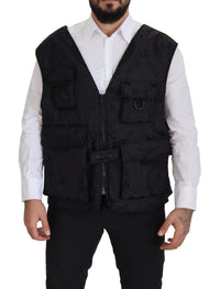 Thumbnail for Elegant Sleeveless Vest Jacket in Black