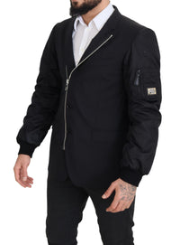 Thumbnail for Elegant Black Virgin Wool Jacket