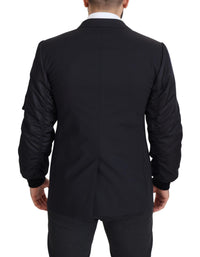 Thumbnail for Elegant Black Virgin Wool Jacket
