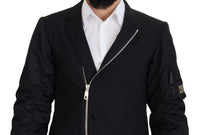 Thumbnail for Elegant Black Virgin Wool Jacket
