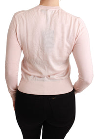 Thumbnail for Silk Blend Floral Embroidered Sweater