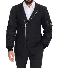 Thumbnail for Elegant Black Virgin Wool Jacket