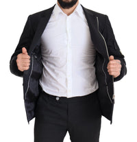 Thumbnail for Elegant Black Virgin Wool Jacket