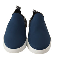 Thumbnail for Elegant Blue & White Loafer Sneakers