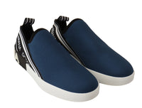 Thumbnail for Elegant Blue & White Loafer Sneakers