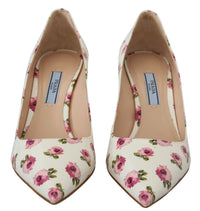 Thumbnail for Elegant Floral Print Leather Heels