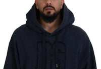 Thumbnail for Elegant Dark Blue Cotton Pullover Sweater