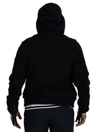 Thumbnail for Elegant Black Bomber Jacket with Hood