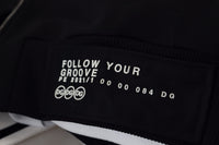 Thumbnail for Elegant Black Bomber Jacket with Hood