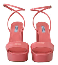 Thumbnail for Chic Pink Patent Leather Platform Sandals