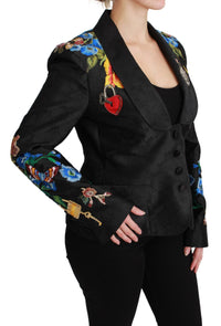 Thumbnail for Enchanted Sicilian Brocade Blazer