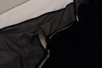 Thumbnail for Elegant Black Bomber Jacket with Hood