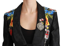 Thumbnail for Enchanted Sicilian Brocade Blazer