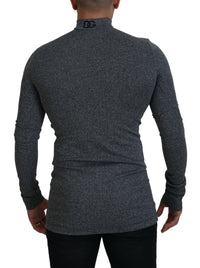 Thumbnail for Elegant Dark Gray Pullover Sweater