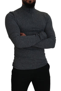 Thumbnail for Elegant Dark Gray Pullover Sweater