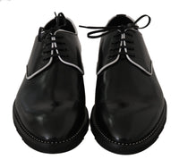 Thumbnail for Black Leather Derby Dress Formal Men's Shoes