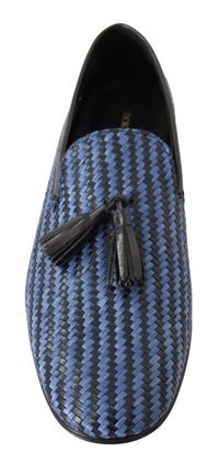 Thumbnail for Elegant Woven Leather Loafers