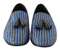 Thumbnail for Elegant Woven Leather Loafers