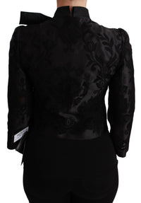 Thumbnail for Exquisite Floral Jacquard Corset Blazer