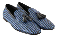 Thumbnail for Elegant Woven Leather Loafers