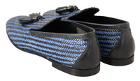 Thumbnail for Elegant Woven Leather Loafers