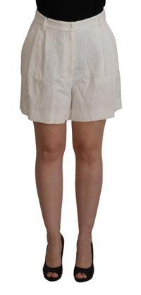 Thumbnail for Elegant High Waist White Culotte Shorts