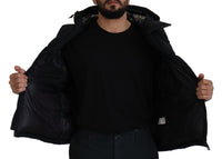 Thumbnail for Sleek Black Hooded Short Sleeve Jacket