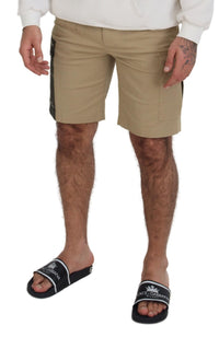 Thumbnail for Beige Cotton Cargo Bermuda Shorts