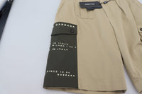 Thumbnail for Beige Cotton Cargo Bermuda Shorts