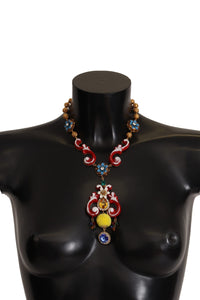 Thumbnail for Multicolor Crystal Statement Necklace