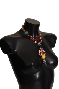 Thumbnail for Multicolor Crystal Statement Necklace