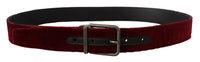 Thumbnail for Velvet Maroon Elegance Belt