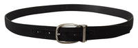 Thumbnail for Elegant Grosgrain Leather Belt with Silver Buckle