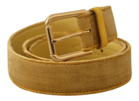 Thumbnail for Elegant Velvet Designer Gold-Buckled Belt