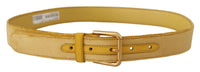 Thumbnail for Elegant Velvet Designer Gold-Buckled Belt