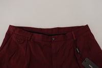 Thumbnail for Elegant Maroon Cotton Blend Shorts