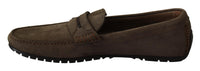 Thumbnail for Elegant Brown Leather Loafers