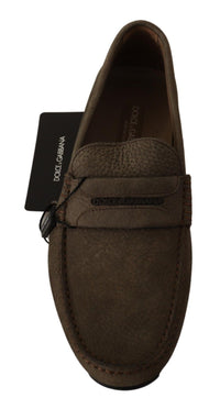 Thumbnail for Elegant Brown Leather Loafers